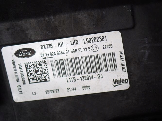 фото №7, Ford puma mk3 iii led 19- фара правый лампа правая l1tb-13014-gj