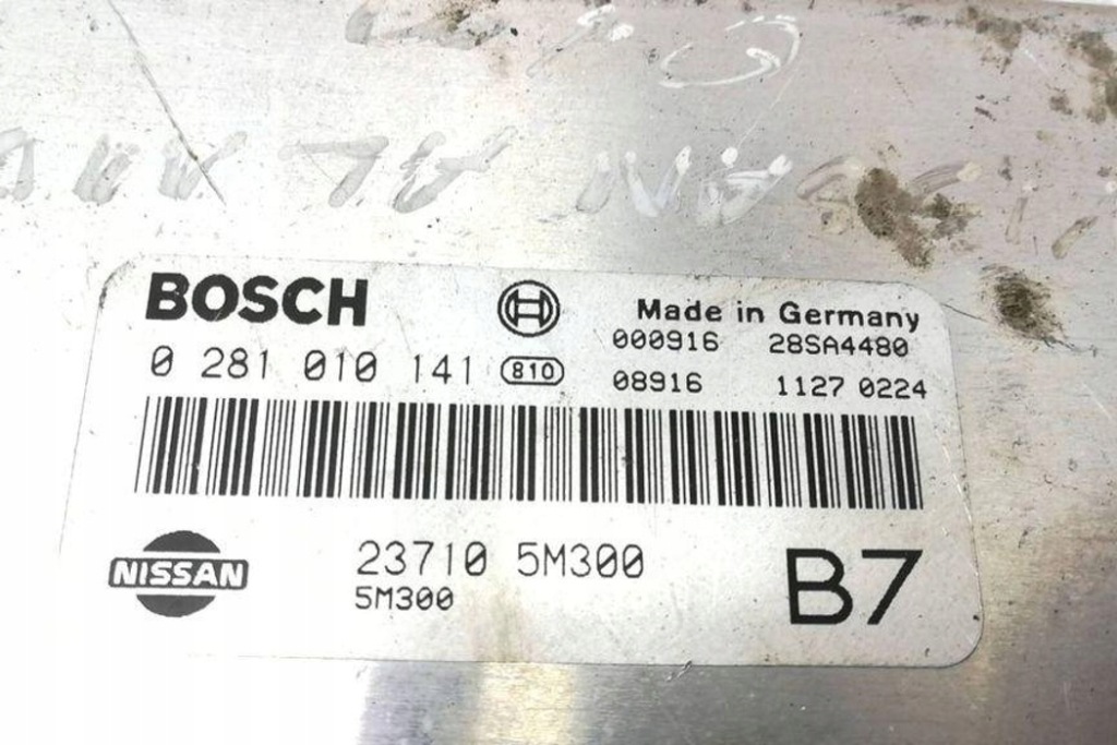 фото №1, Бортовой компьютер двигателя ecu nissan almera ii хэтчбек n16 0281010141 2.18l