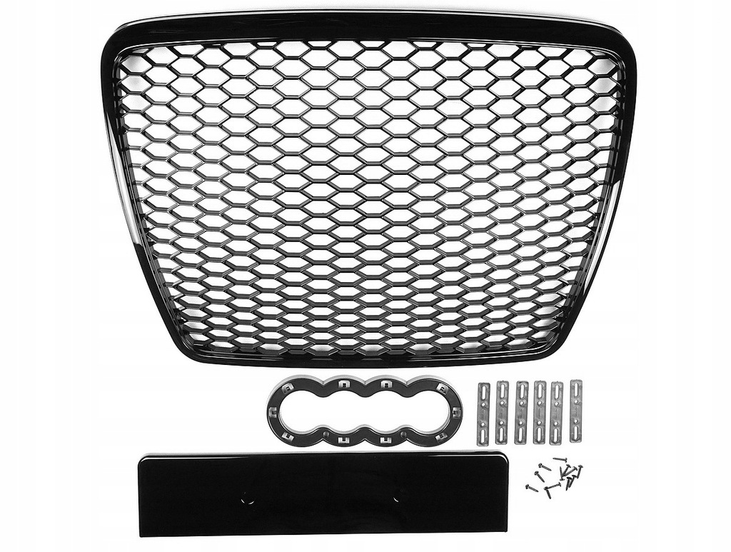 фото №7, Решётка радиатора решётка радиатора rs audi a6 c6 lift 09-11 black блеск