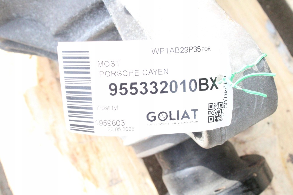 фото №9, Porsche cayenne 9pa 2005 мост задняя 95533201002 955332010bx