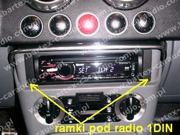 фото №7, Audi tt 1998-2006 рамки maskujące радіо 1din 61340