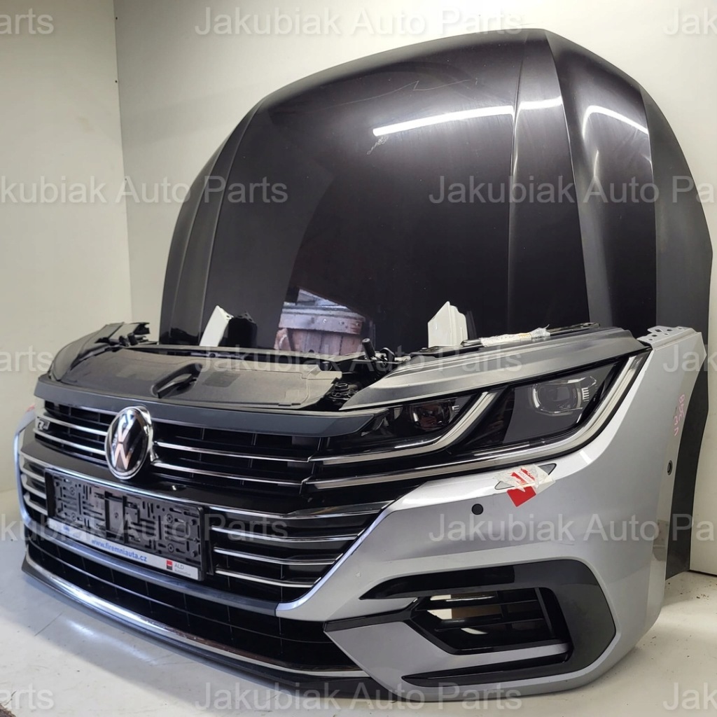 фото №2, Vw arteon r-line przed lift kompletny pas бампер перед капот лампы крыло