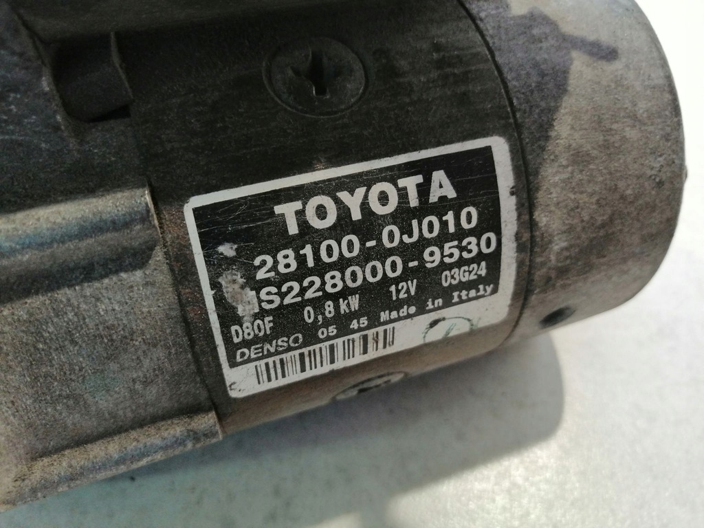 фото №6, Стартер toyota yaris i 28100j010