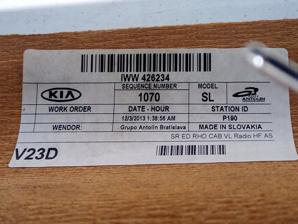 фото №5, Потолок потолок kia sportage iii