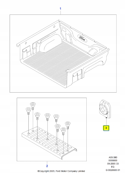 фото №8, Hak кріпильний багажник задній ford ranger 2002-2011 eq оригінальний номер 1354958