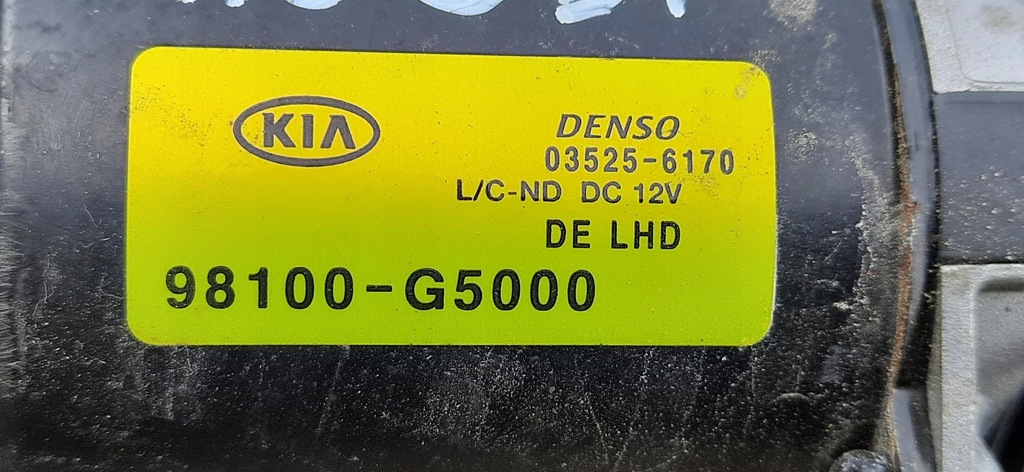 фото №8, Механизм дворник моторчик kia niro i 98100g5000
