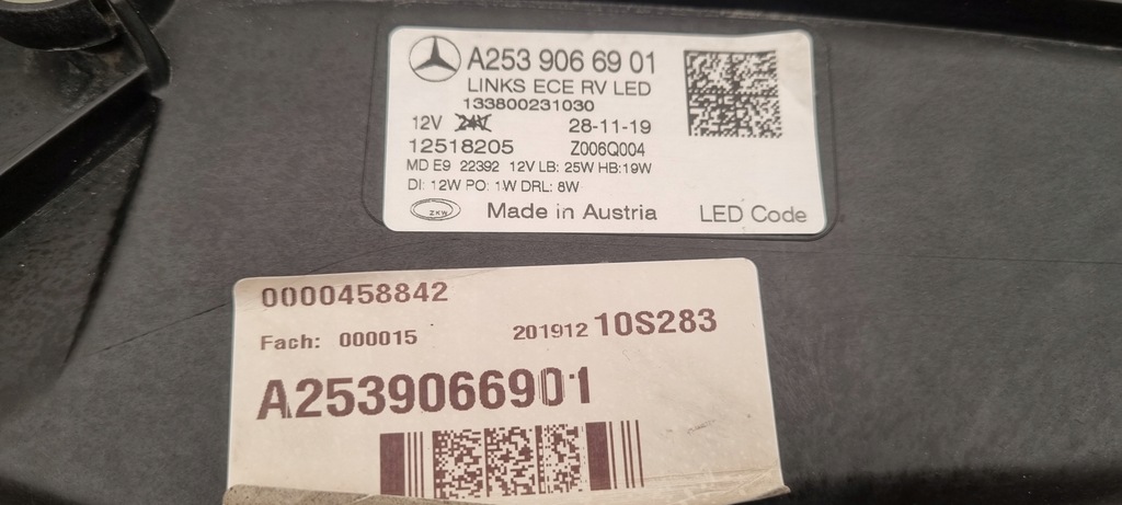 фото №6, Mercedes glc 253 lift full led лампа левая комплектная performance