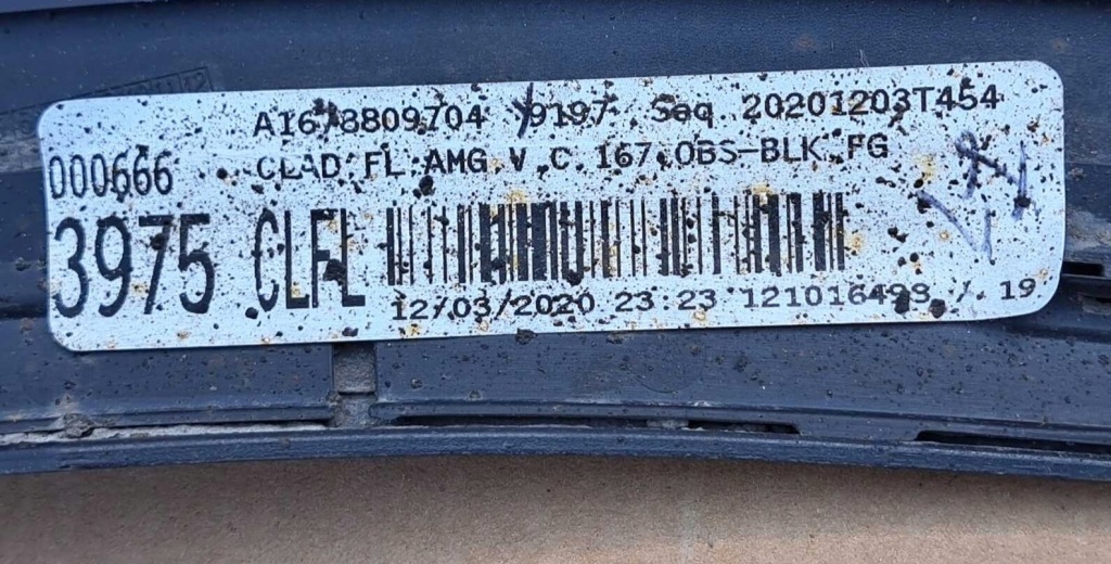 фото №8, Mercedes w167 amg молдинг крыла левый перед a1678809704