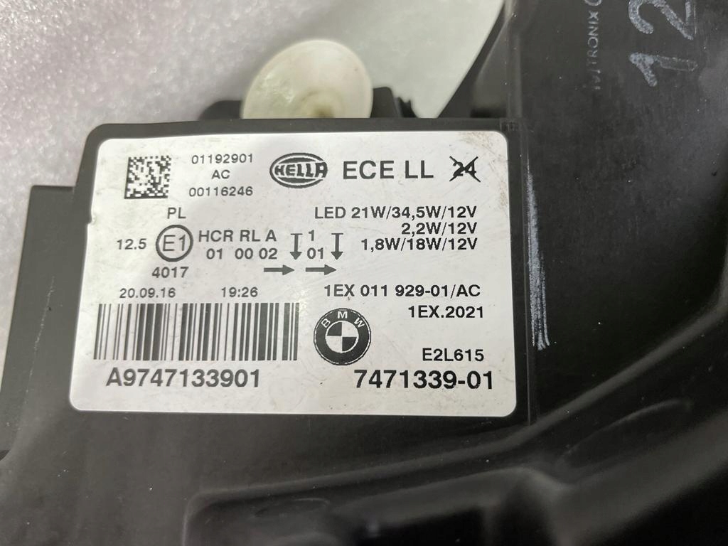 фото №15, Bmw 1 f20 f21 lift lci led лампа левая правая