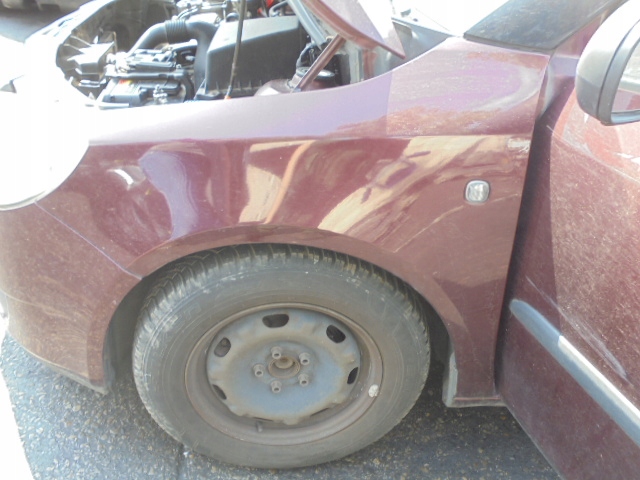 фото №1, Skoda roomster 5j крыло перед левый 06-10 5d 9893 rosso brunello