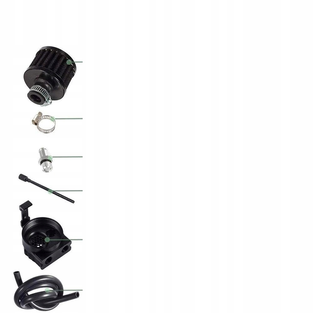 Бак расширительный масла 300ml с фильтром, сепаратор масла к автомобиля 11/13/15mm - чёрный Цена