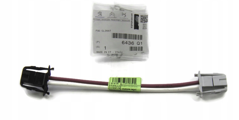 фото №1, Джгут штекер вентилятор c4 picasso berlingo oryg