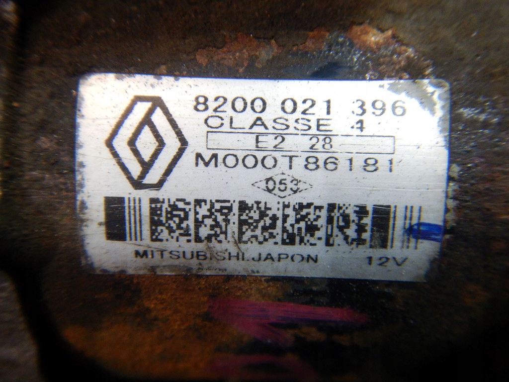 Renault kangoo 1 98-03 1.5 dci стартер m000t86181 8200021396 12 зубів в Україні