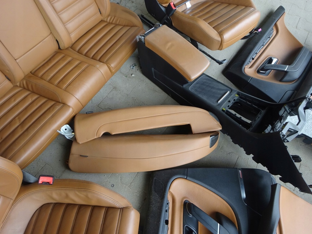 фото №6, Vw passat cc сиденья кожа коричневый электрика 2011r