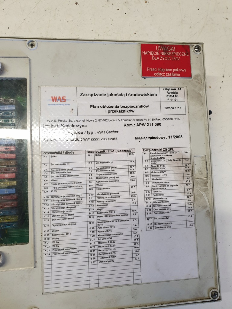 фото №4, Коробка запобіжників швидка допомога vw crafter was