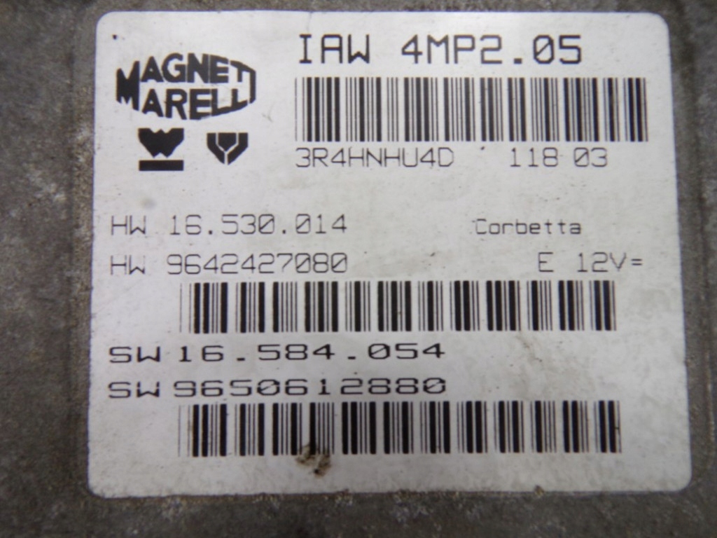 Купити Citroen c8 2.0 16v rfn бортовий комп'ютер блок керування двигуна 9642427080 iaw4mp205