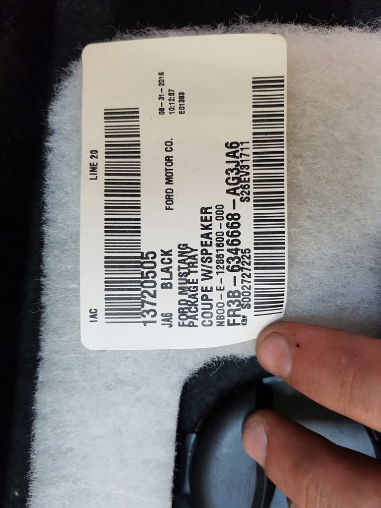 фото №5, Ford mustang vi 2015+ полиця багажника