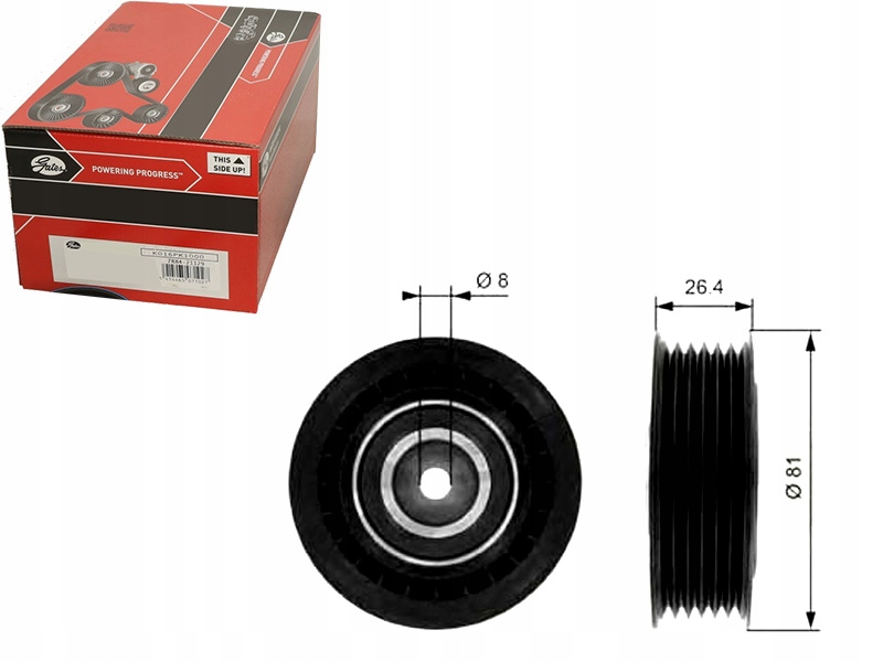 фото №1, Gates t36000 ролик натягувача, ремінь клиновий багатореберний