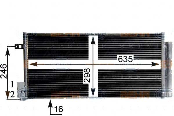 фото №1, Behr hella service 8fc 351 304-724 конденсатор кондиціонера