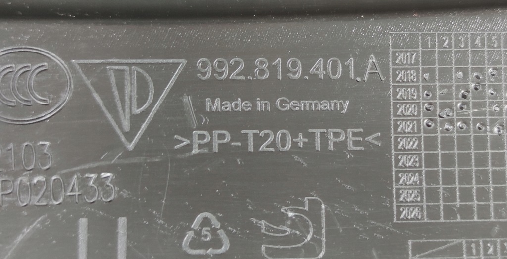 фото №9, Жабо porsche 992 911 gts turbo 992819401a