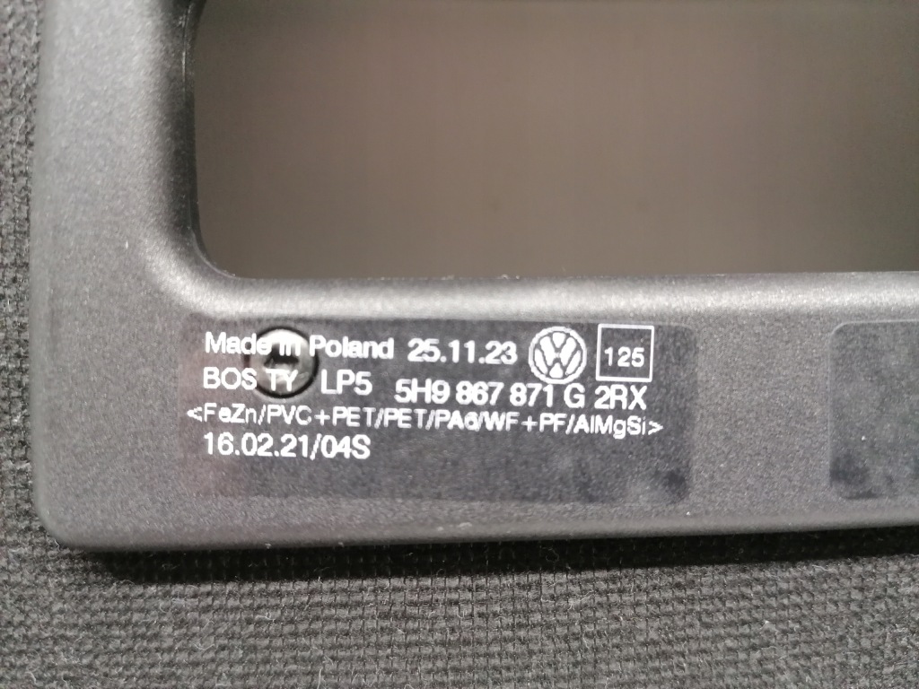 фото №9, Vw golf viii 8 шторка багажника kombi nowa оригинал 2019-