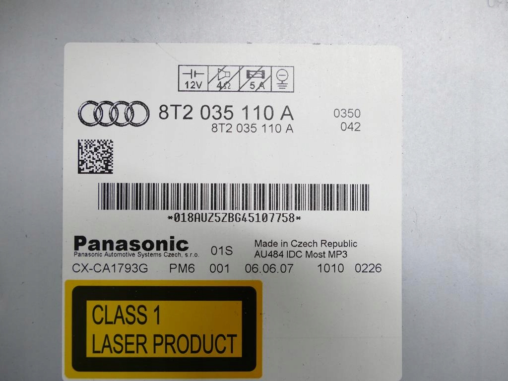 фото №10, Audi s5 8t a5 чейнджер дисков cd a4 b8 8t2035110a