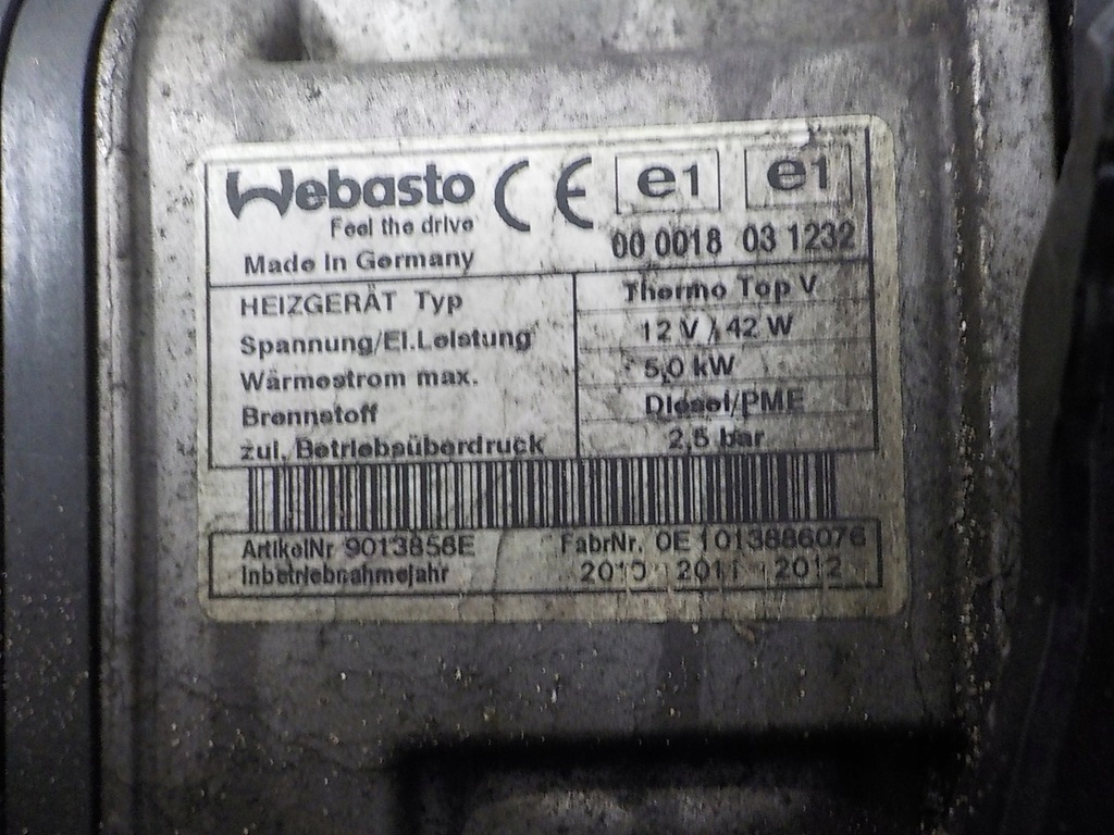 фото №7, Volkswagen touran i обігрівач стояночний webasto 1k0815065ag