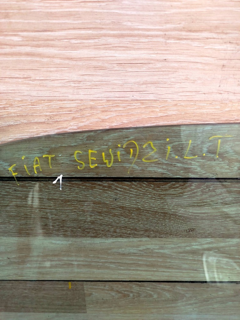 фото №2, Стекло боковая дверь левый задняя fiat sedici