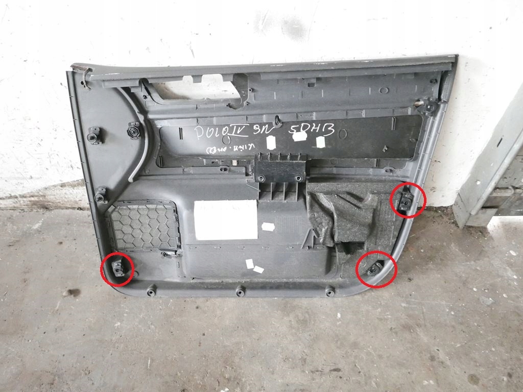 фото №9, Оббивка обшивка двері лівий перед vw polo iv 9n hb