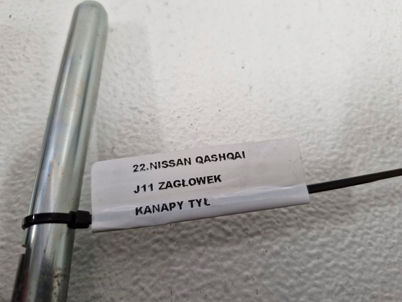 фото №6, Nissan qashqai ii 2 j11 підголівник сидіння задня задній середній