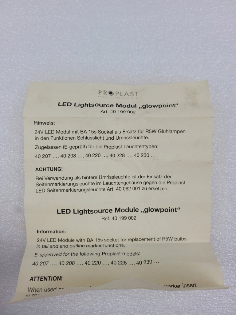 Модуль лампочка led задний фонари 40199002 scania volvo Цена