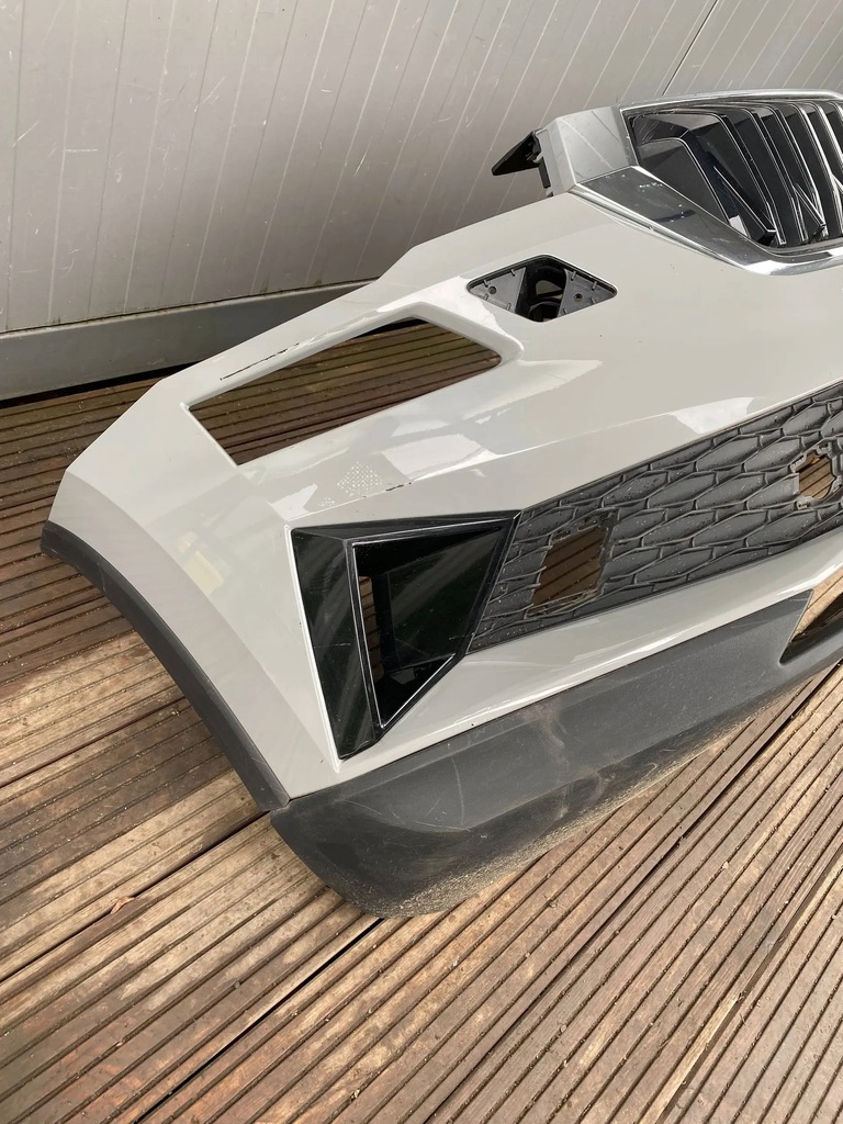 фото №8, Skoda karoq lift 21- бампер решётка радиатора перед lf7a