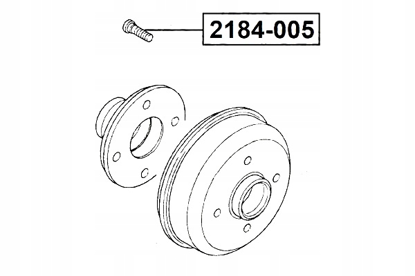 Болт колеса 2184-005 febest в Украине