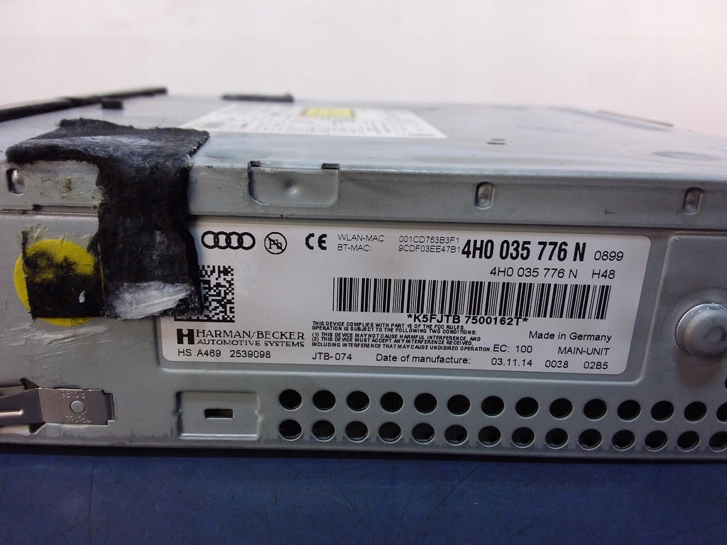 фото №5, Audi a8 d4 lift навігація зчитувач mmi 4h0035776n