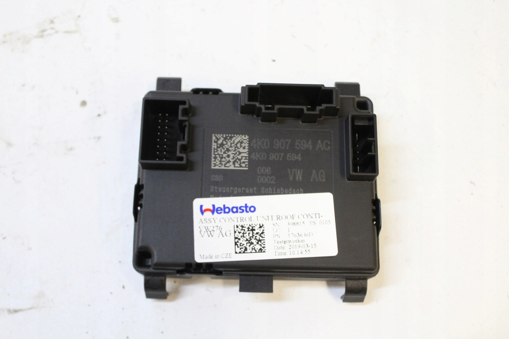 фото №1, Vw t-roc 2g блок управления люк 4k0907594ac