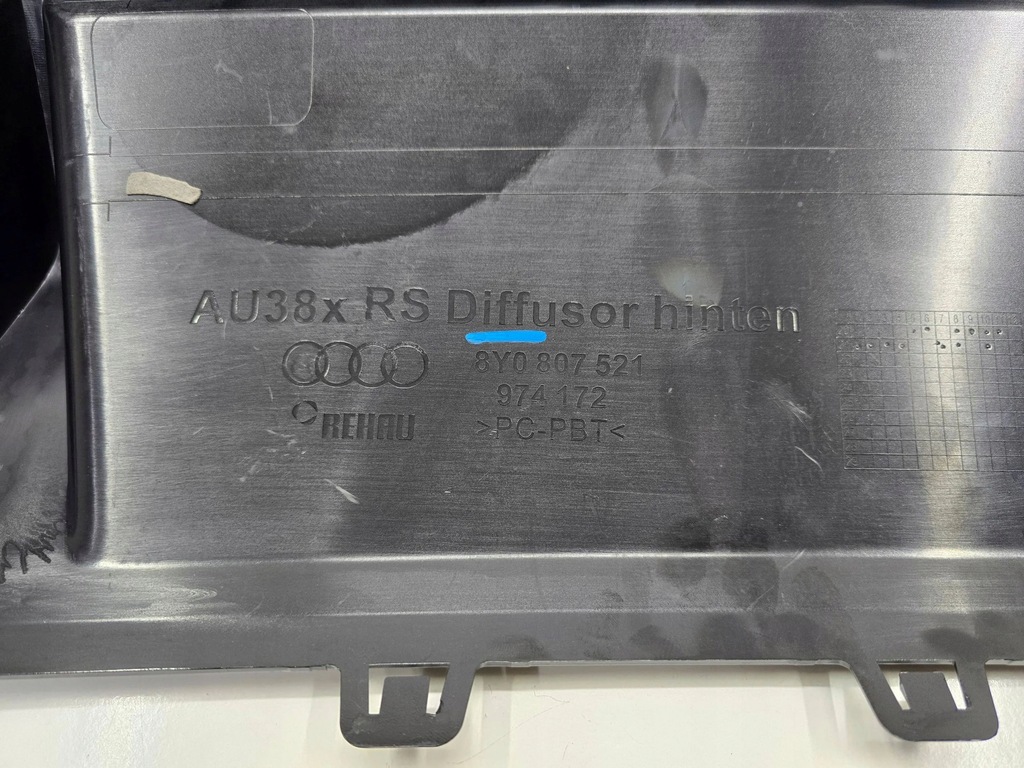 фото №10, Спойлер дифузор накладка бампера заднього audi rs3 8y 8y0 задня