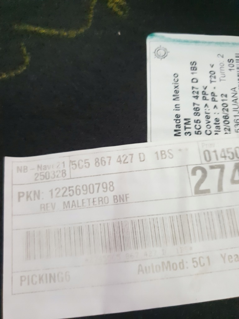 фото №6, Vw beetle обивка левый задняя 5c5867427d