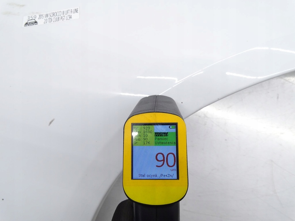 фото №11, Крила правий перед передній vw scirocco iii 1k8 lift lc9a