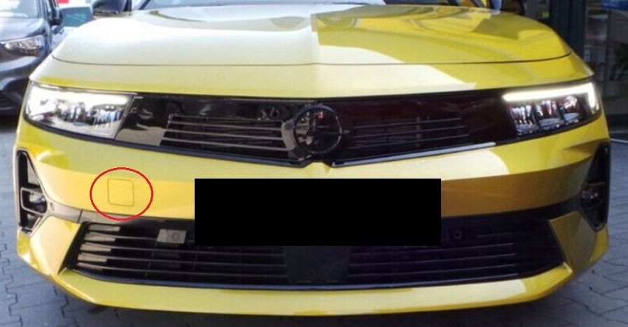 фото №12, Opel astra 6 vi l gs line 2022- заглушка фаркоп перед оригинал