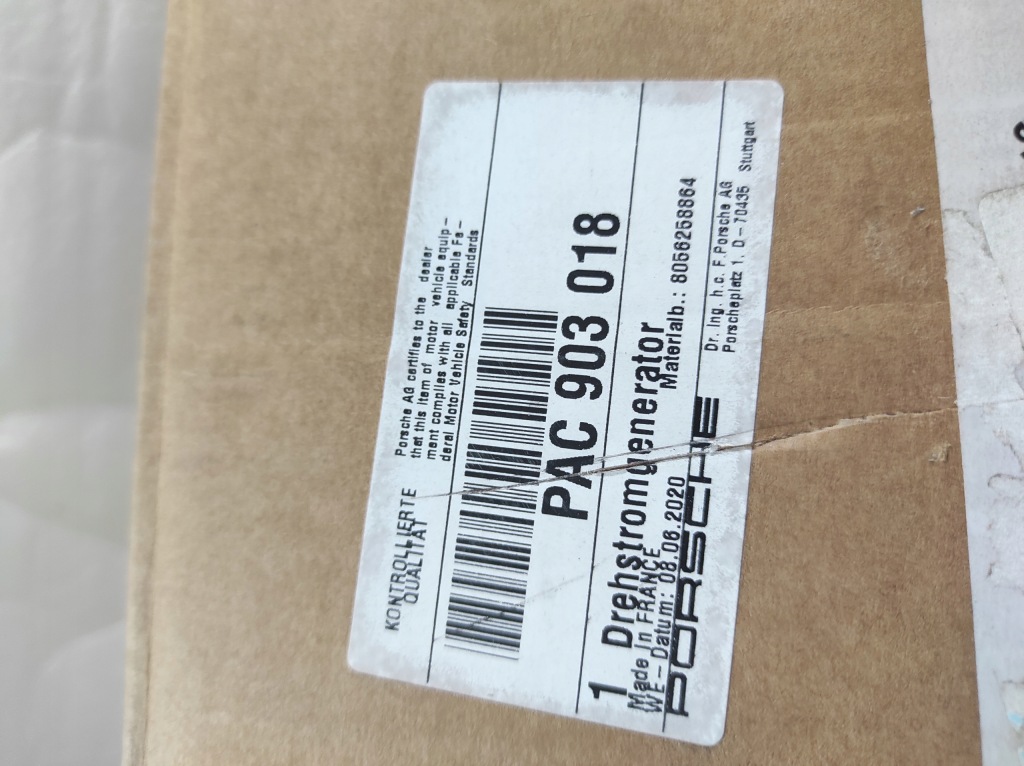 фото №3, Генератор porsche macan pac903018