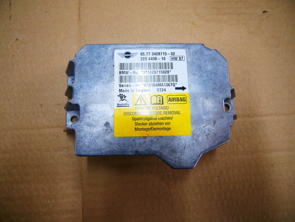 фото №1, Mini r56 модуль блок керування подушок повітряних подушка безпеки 3428715