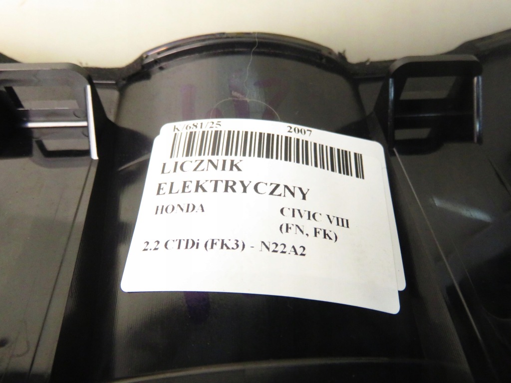 Счетчик honda civic viii fn, fk 2.2 ctdi fk3 140 - n22a2 78200g131 с Разборки