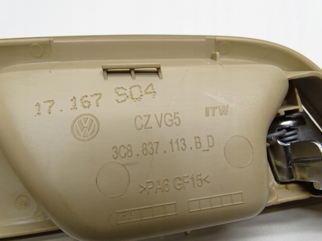 фото №4, Ручка внутренняя дверь левый задняя задняя vw passat cc 3c8837113