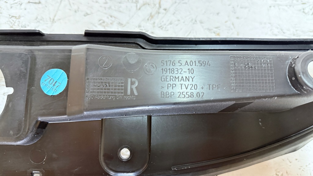 фото №8, Bmw 5 g60 g61 прокладка защита крыла правая 5a01594