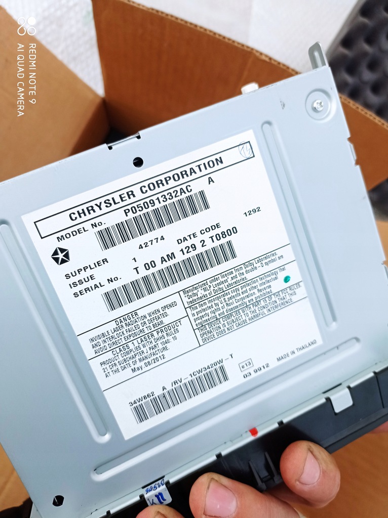 фото №3, Grand cherokee wk2 радио p05091332ac