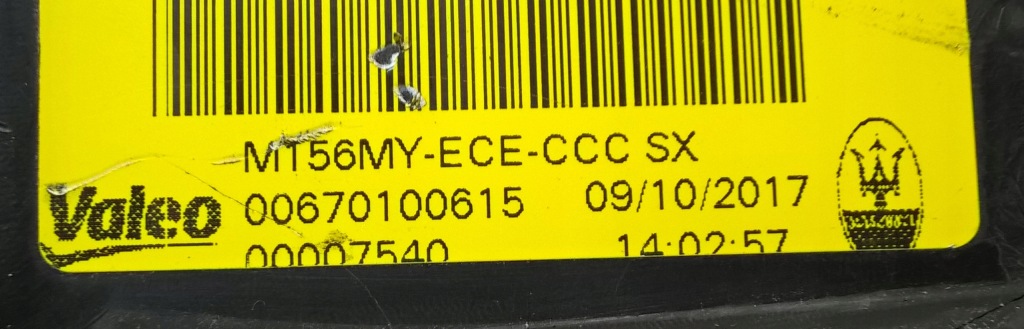 Maserati quattroporte vi m156 модуль led лампы левый перед eu оригинальный номер 90119429 Киев