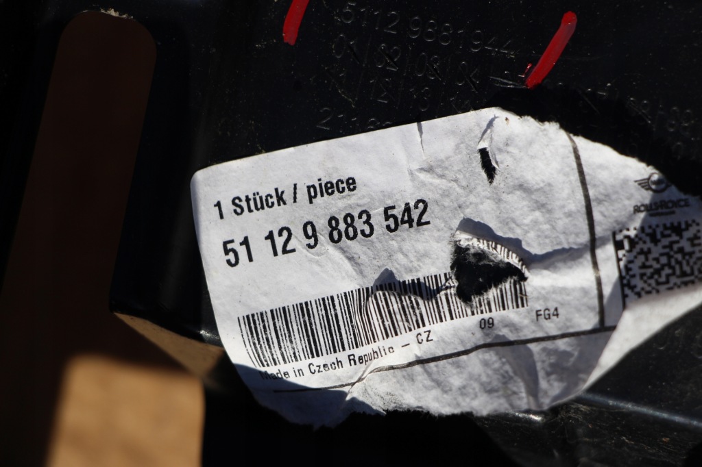 фото №7, Bmw ix u11 x1 направляющая кронштейн бампера задняя задний левый lub правый средний