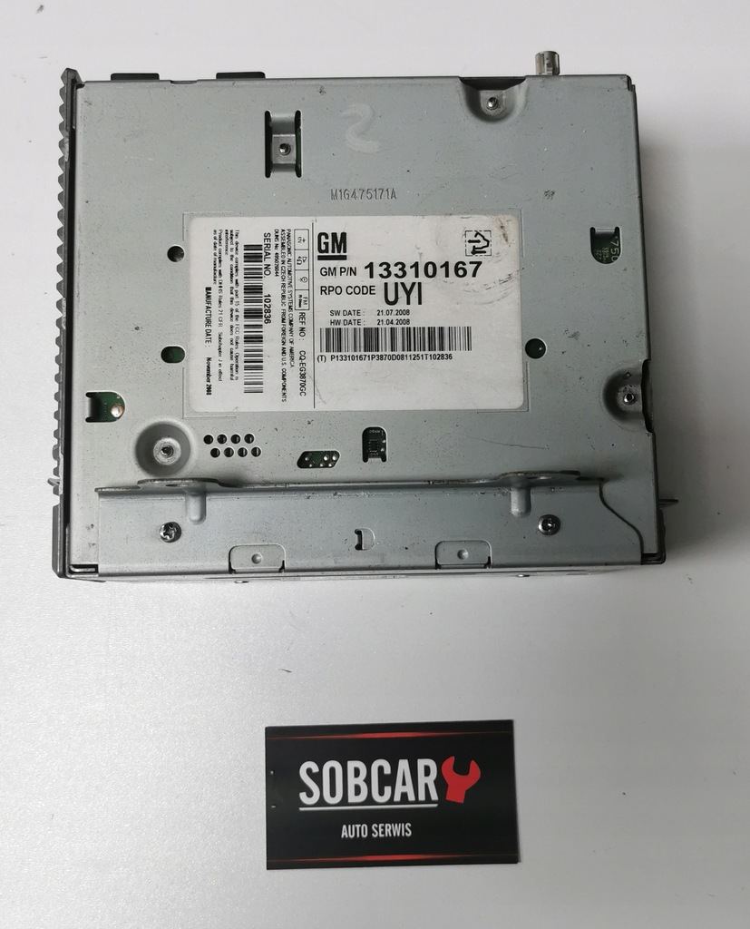 фото №1, Радио cdc 400 13310167 uyi opel insignia