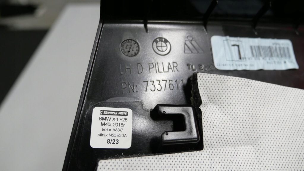 фото №8, Bmw x4 f26 защита корпус обшивка стойка d левый задняя 7337611