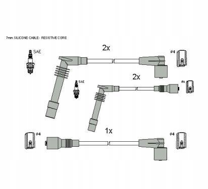 фото №1, Starline дроти запалювання zk 5492
